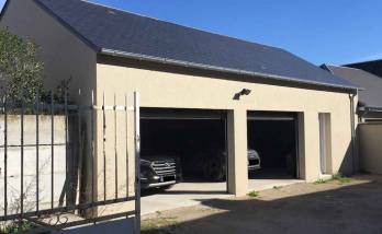 Garage double avec porte service et toiture eternit - Halsou -64880 -