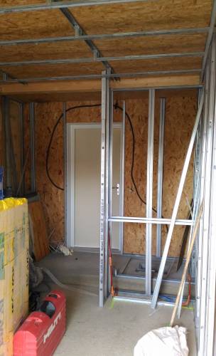 Garage avant travaux dans Maison ossature bois