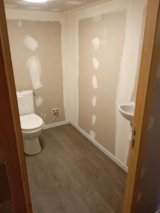 Création d'un WC dans sous-sol