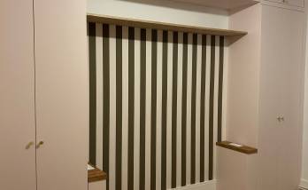  Aménagement de chambre sur mesure avec dressing, rangements et tête de lit intégrés à paris 17