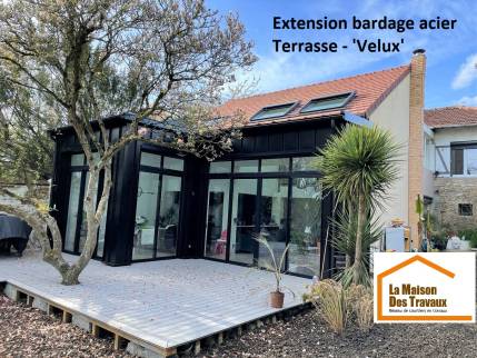 Extension du salon et nouvelle terrasse (Brunoy 91800)