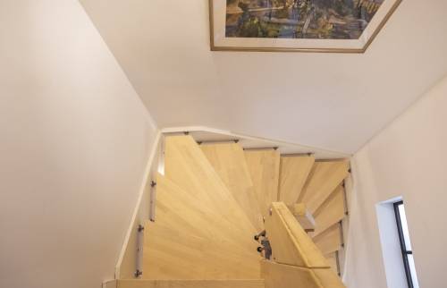 Escalier deux quarts tournants