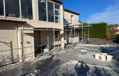 Pose de l'isolation thermique par l'extérieur à Cournon D'Auvergne