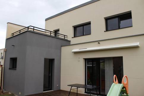 Avant surélévation de maison Libourne