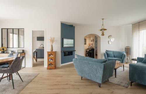 Rénovation complète d’une maison de plain-pied à Vertou (44120)  - salon séjour