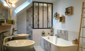 Rénovation d'une salle de bain à La Fresnais (après)