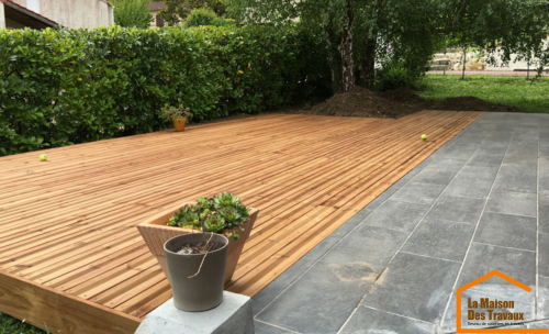 terrasse en bois douglas