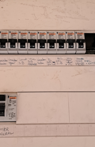 Compteur électrique avant rénovation