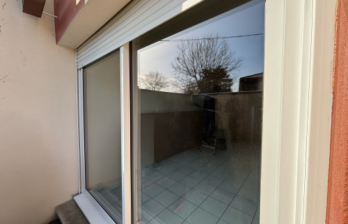 Baie vitrée coulissante PVC double vitrage Pessac