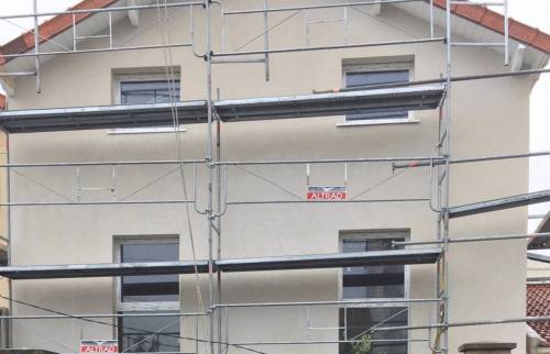 Application de l'enduit - Houdan