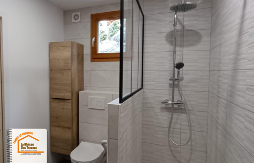 La Maison des Travaux Albertville, La Maison des Travaux Moûtiers, extension maison, suite parentale, construction réglementée