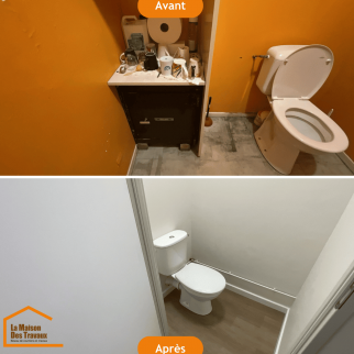 Rénovation de sanitaires dans un local professionnel - Montauban 82000