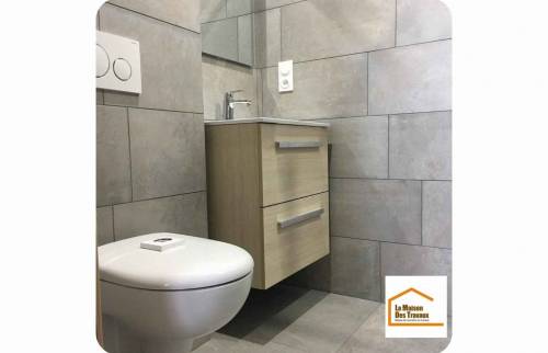 Rénovation complète d'une salle de bains à jullouville (50610).