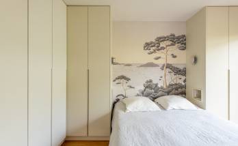 Papier peint paisible pour une chambre relaxante à Paris 16e