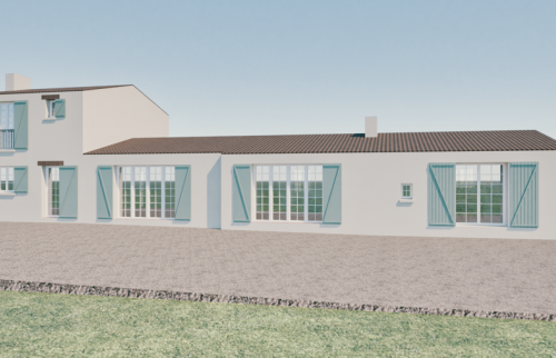 Visuels 3D - Rénovation de toiture à Vertou et rénovation de maison