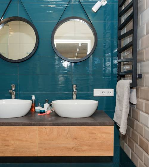 salle de bain carrelage mural