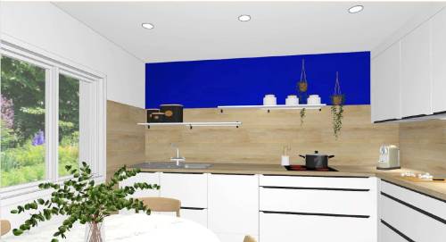Plan 3D d'aménagement de cuisine - La Plaine sur mer 44770