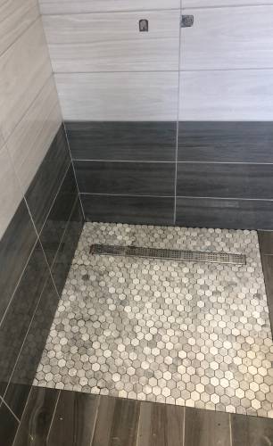 Création d’un bac de douche à l’italienne – Haguenau