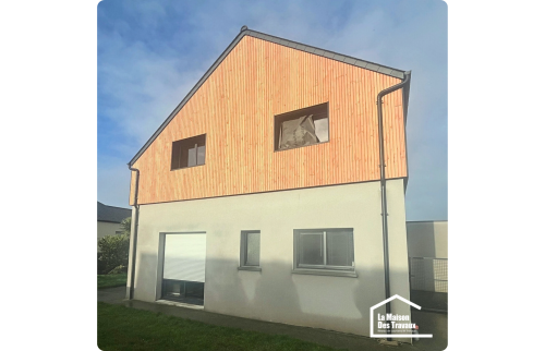 Agrandir sa maison grâce à une surélévation en ossature bois Lécousse 35133