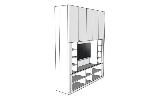 conception du meuble TV sur mesure