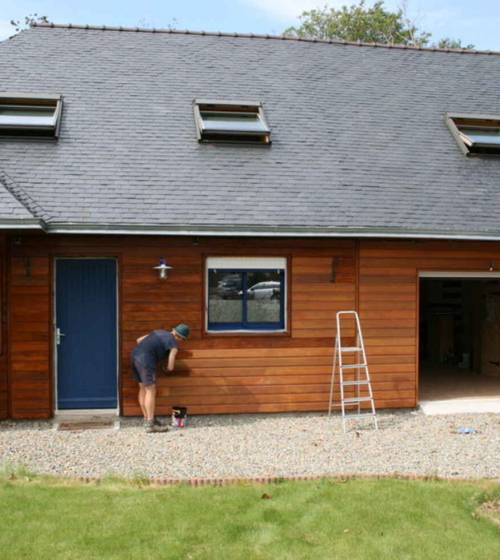 Installation d'un bardage bois Yvelines ( 78)