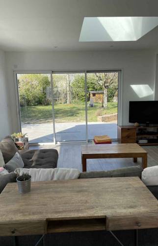 Espace salon - Extension de maison de 25 m² à Carquefou 