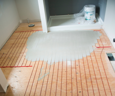 Plancher chauffant salle de bain Libourne