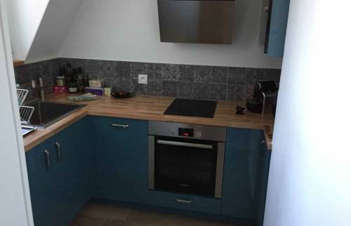 Aménagement d'une cuisine moderne et équipée (Ouistreham 14150)