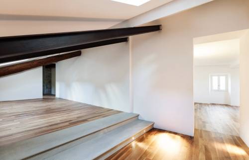 combles avec poutres