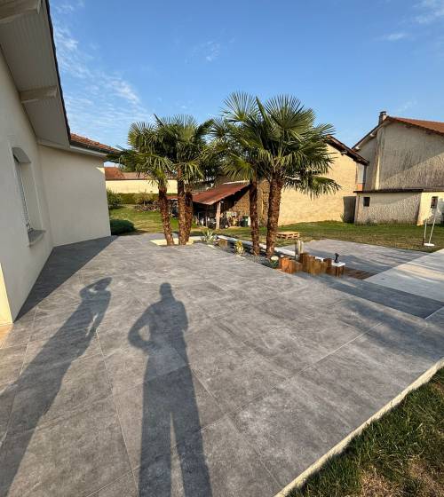 Création de terrasse en béton à Vienne