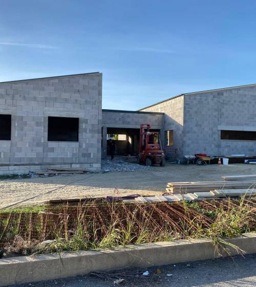 Vue exterieur d'une contruction en BETOTHERM