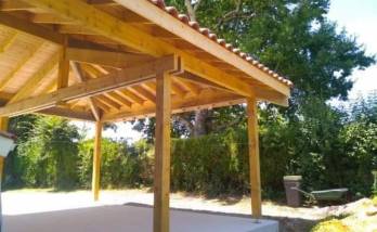 Charpente d'un carport