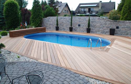 Piscine terrasse bois