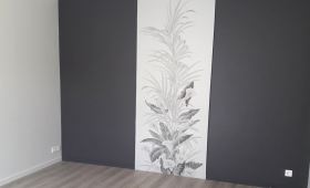 Mur peint et papier peint décoratif