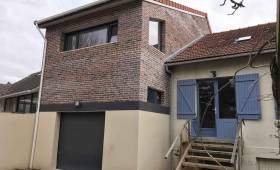 Création d’une extension de maison avec garage et étage à Douvaine par La Maison Des Travaux d’Annemasse