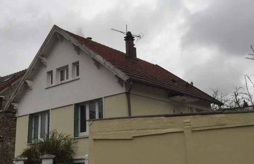 Maison avant réhausse de toiture (91)