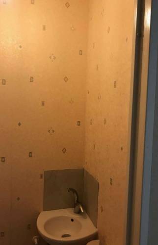 Vasque WC avant rénovation 