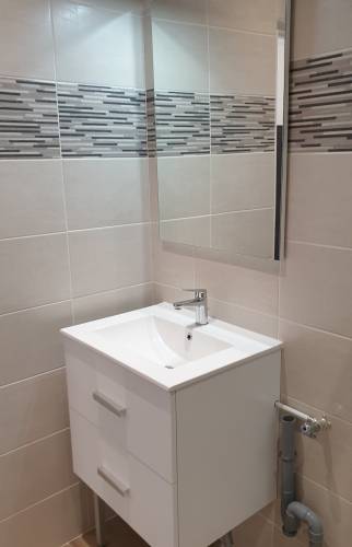 Installation du nouveau sanitaire