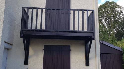 Remplacement d'un balcon en bois sur mesure - Lésigny 77150