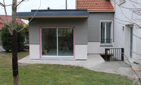 Extension bois vue du jardin