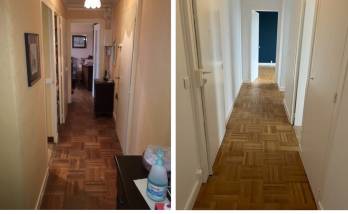 Couloir d'un appartement en rénovation - Nantes 44