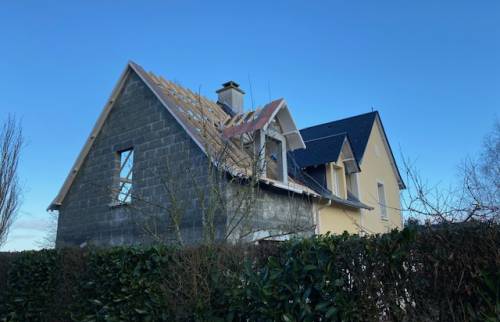 L'extension en construction