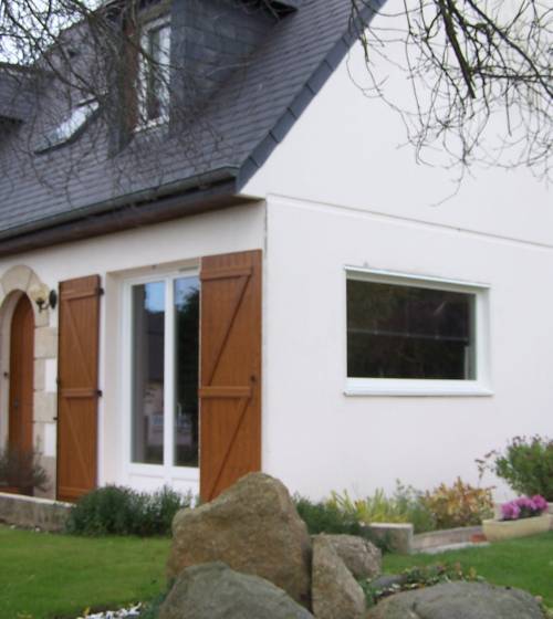 Création d'une baie vitrée Fixe en PVC à Saint Julien 