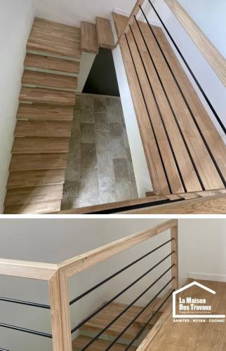 Création d'un escalier sur mesure à Jonzac 