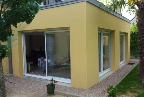 Agrandissement maçonné enduit - Auxerre (89)