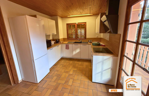 rénovation intérieure chalet, optimisation espace chalet, rénovation cuisine montagne, travaux chalet alpin, la maison des travaux sallanches