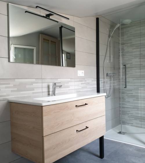 Rénovation complète d'une salle de bain à Thiers