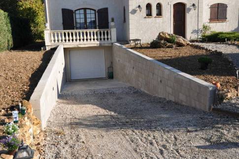 Descente de garage après travaux de maçonnerie - Evry-Grégy-sur-Yerres 77166