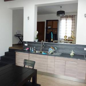 Travaux d'extension : aménagement d'une cuisine