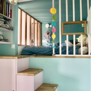 architecture intérieure ludique et fonctionnelle pour deux sœurs – Emma Beale, Grenoble